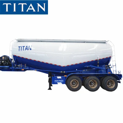 Titan 60 Ton Cement Bulker Dry Powder Tankers Bulk Cement Trailer Silo Trailers