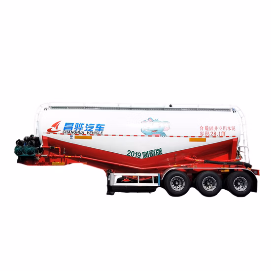 Titan 60 Ton Cement Bulker Dry Powder Tankers Bulk Cement Trailer Silo Trailers