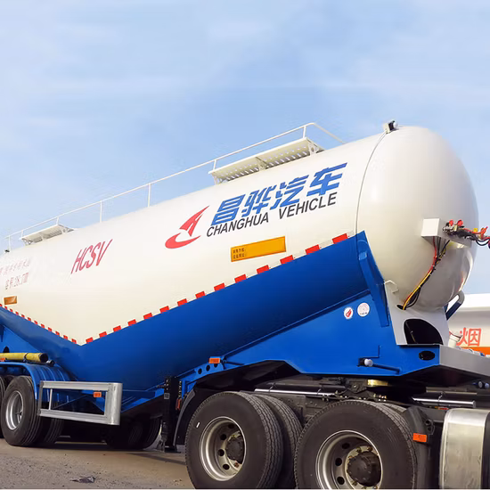 Titan 60 Ton Cement Bulker Dry Powder Tankers Bulk Cement Trailer Silo Trailers