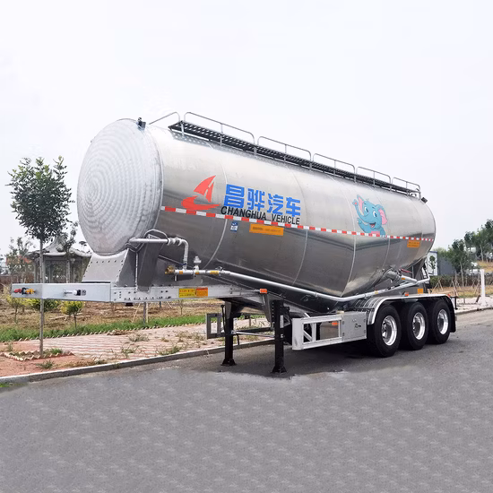 Titan 60 Ton Cement Bulker Dry Powder Tankers Bulk Cement Trailer Silo Trailers